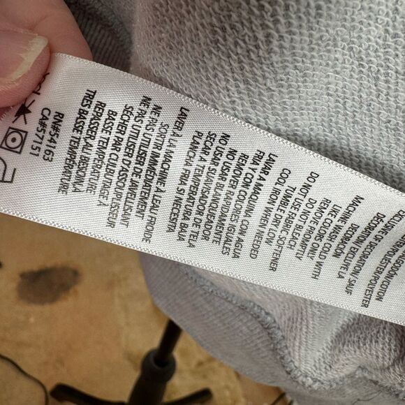 Tommy Hilfiger Light Gray Hoodie womens 1xl - Picture 14 of 14